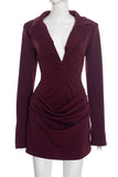 Stylish Ruched Casual Dress