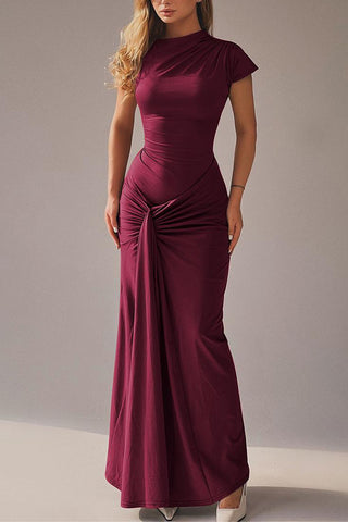 Elegant Dress with Ruched Detail