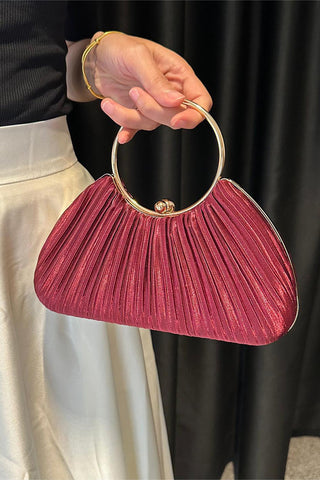 Elegant Pleated Evening Bag