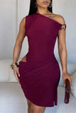 One-Shoulder Bodycon Dress