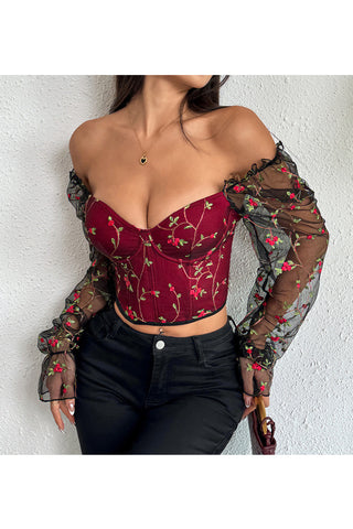 Floral Off-Shoulder Blouse