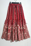 Elegant Paisley Maxi Skirt