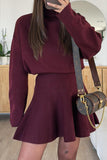 Long-Sleeve Casual Knit Dress