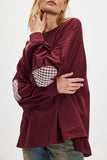 Elbow Patch Oversized Sweatshirt