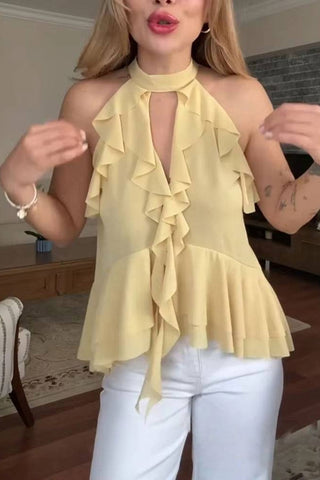 Halter Tie Back Tank Top