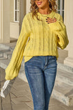 Cable Knit Casual Sweater