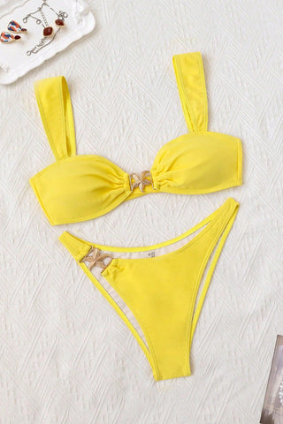 Elegant Bikini Set with Bold Accents