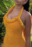 Textured Fringe Casual Dress