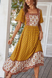 Square Neck Floral Sundress