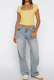 Square Neck Short Sleeve Tee