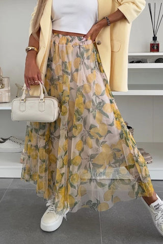 Statement Maxi Skirt with Flowing Design