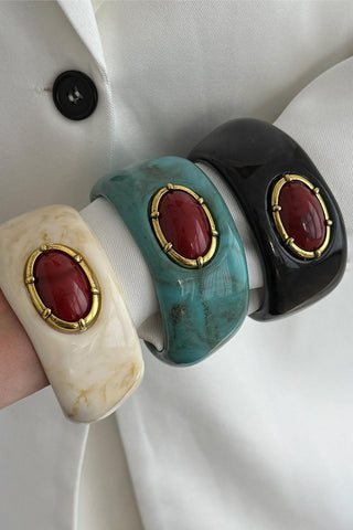 Elegant Stone-Accent Bangle