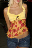 Starfish Adorned Floral Camisole