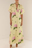 Floral Print Casual Midi Dress