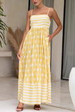 Striped and Polka Dot Maxi Dress