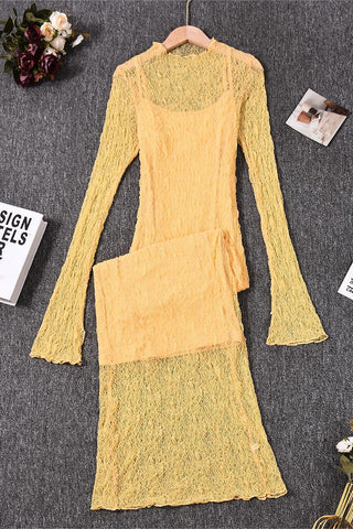 Elegant Long Sleeve Lace Dress