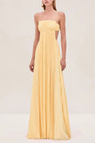 Elegant Pleated Maxi Sundress
