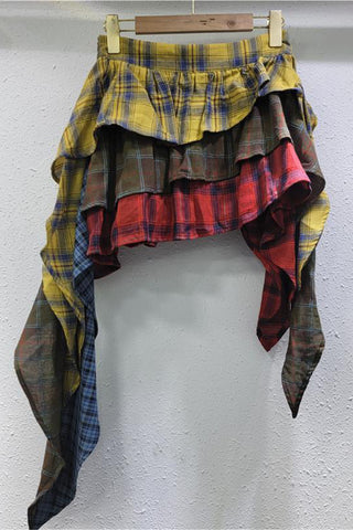 Layered Ruffle Mini Skirt