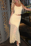 Elegant Two-Piece Skirt Set