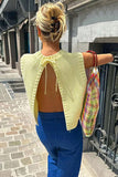 Open-Back Knit Sweater