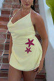 Starfish Accent Halter Mini Dress