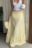 Elegant Pleated Maxi Skirt