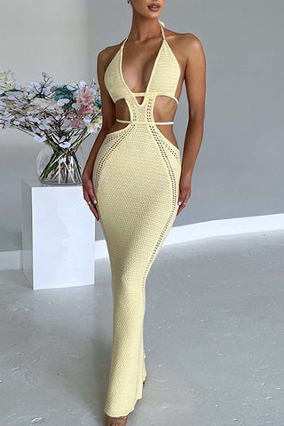Strappy Cut-Out Maxi Dress