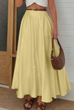 Pleated A-Line Skirt