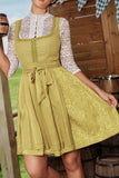 Patterned Bodice Casual Dress