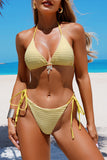 Stylish Bikini Set with Tie Details