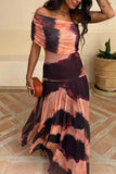 One-Shoulder Flowing Casual Dress