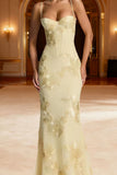 Floral Embellished Evening Gown