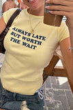 Slogan Print T-Shirt