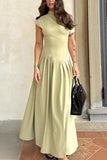 One-Shoulder Flared Casual Dress