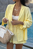 Relaxed Blazer and Shorts Set