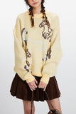 Trendy Horse Pattern Sweater