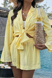 Relaxed Blazer and Shorts Set