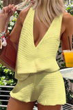 Stylish Knit Short Set