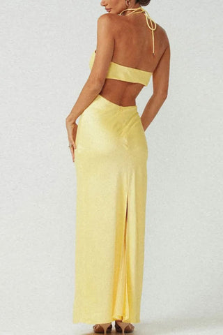 Strapless Cutout Casual Dress