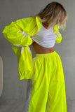 Chic Two-Piece Pants Set with Stripe Detail