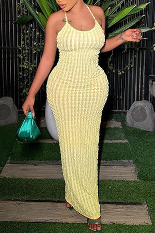Strappy Knit Cocktail Dress