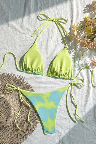 Stylish Tie-Dye Bikini Set