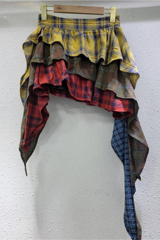 Layered Ruffle Mini Skirt