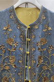 Embellished Button-Front Vest
