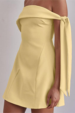 Off-Shoulder Casual Dress