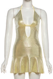 Cutout Sparkle Mini Dress