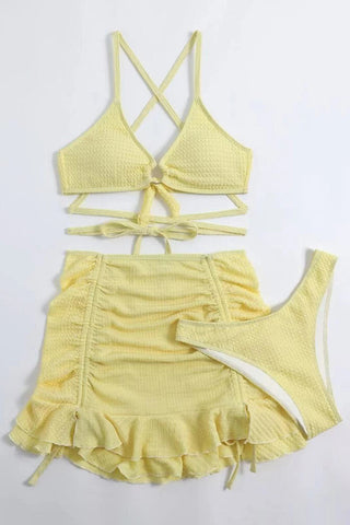 Stylish Strappy Bikini Set