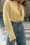 Classic Long Sleeve Button-Up Blouse