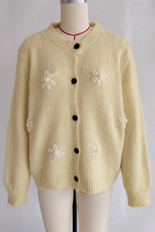 Floral Button-Up Cardigan