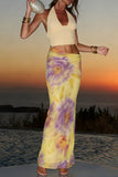 Floral Halter Maxi Dress